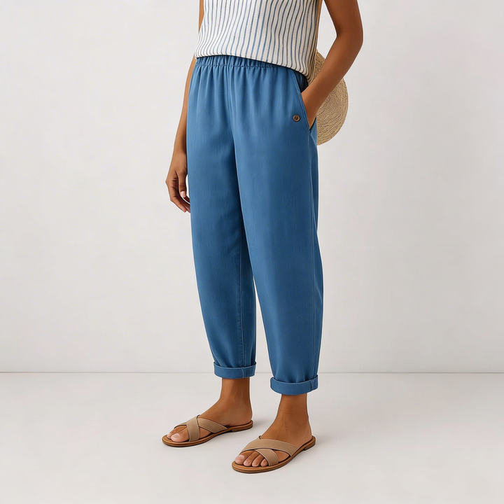 Stella | Pantalon intemporel effet lin