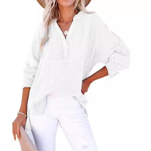 Clara | Blouse Légère Boutonnée Manches Longues
