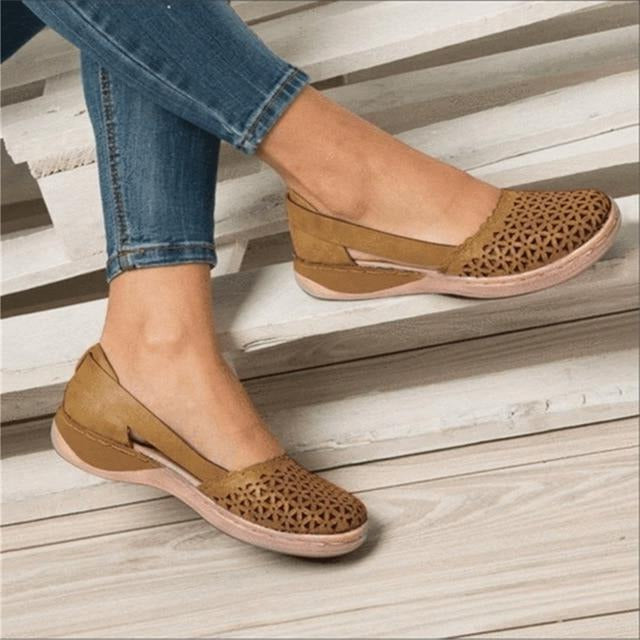 Marley | Mocassin Ajouré Confort & Largeur Adaptée