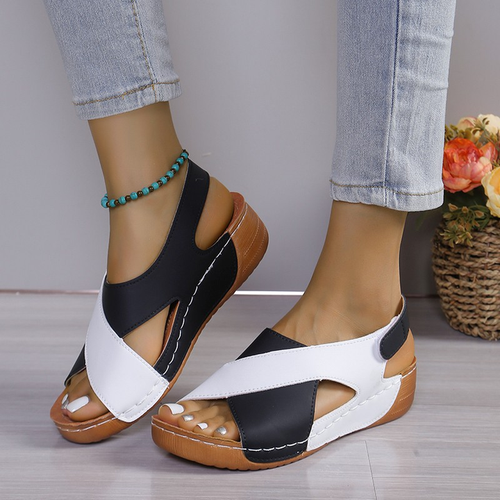Sandales compensées confortables
