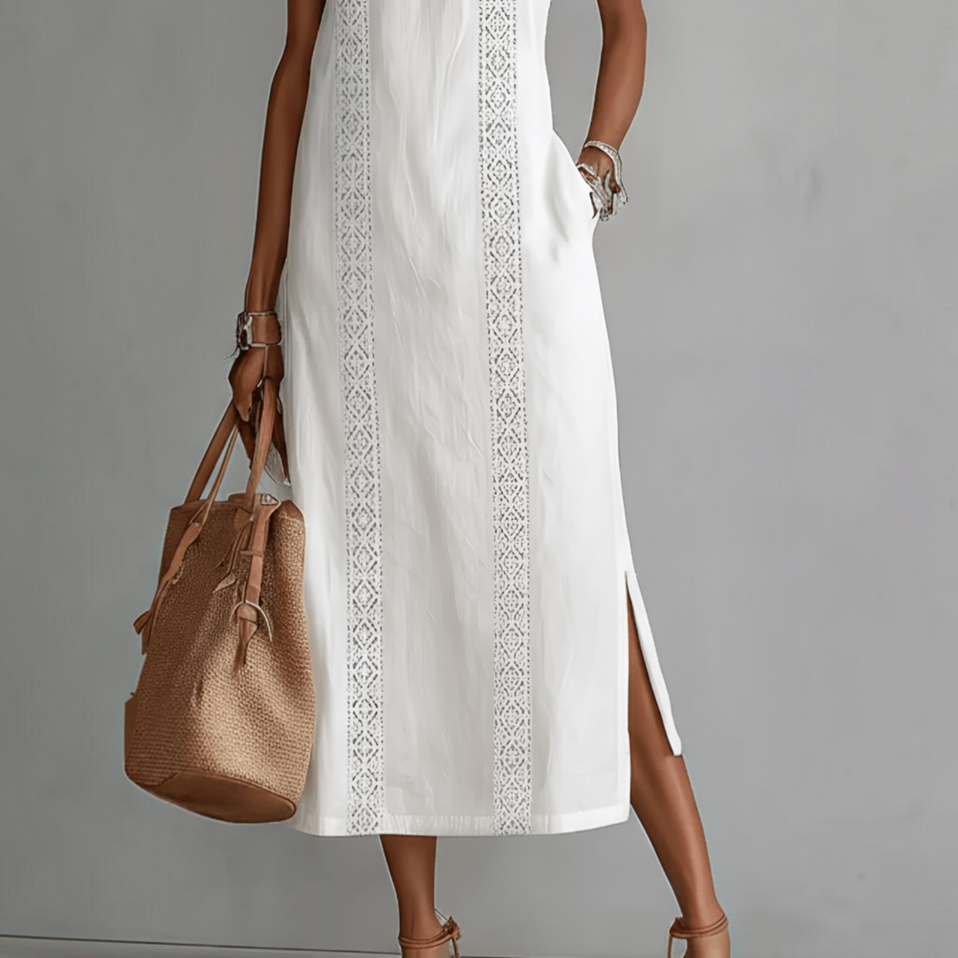 Livia™ | Robe Blanche Élégante pour l’Été