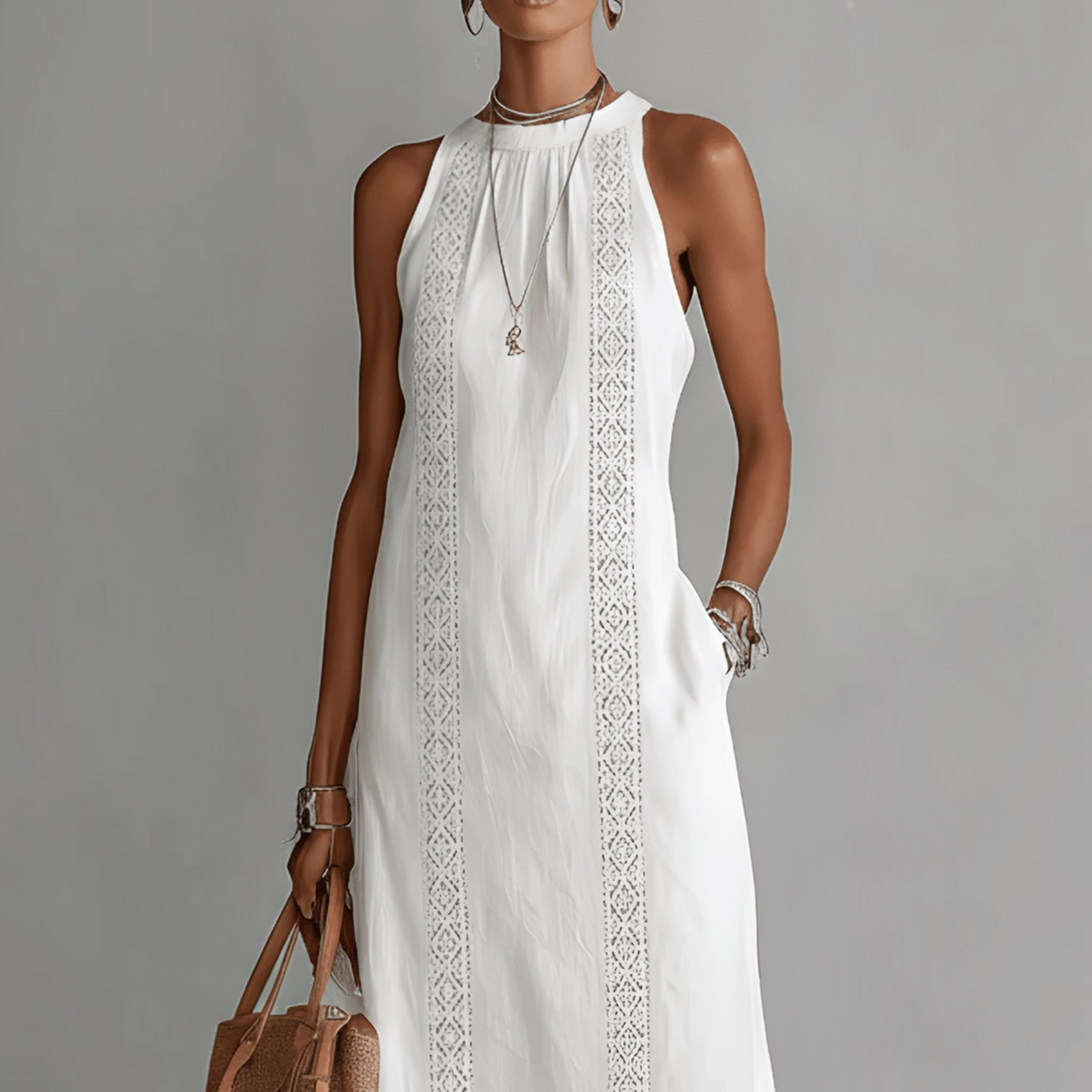 Livia™ | Robe Blanche Élégante pour l’Été