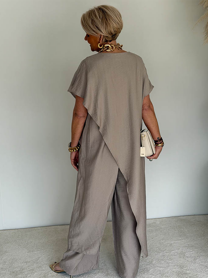 Solène | Ensemble Ample Asymétrique Confort Élégant