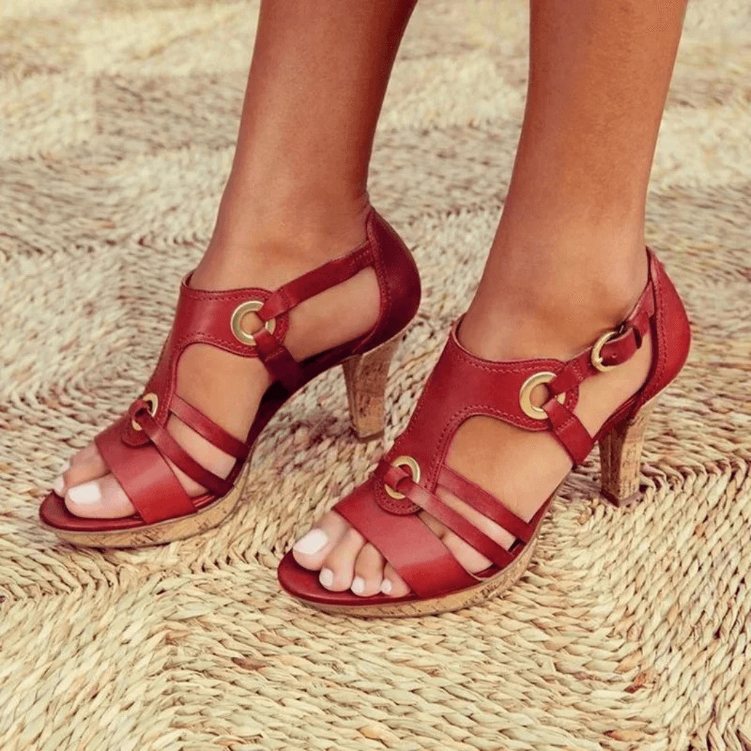 Sandales à talons chics