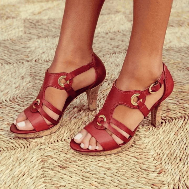 Sandales à talons chics