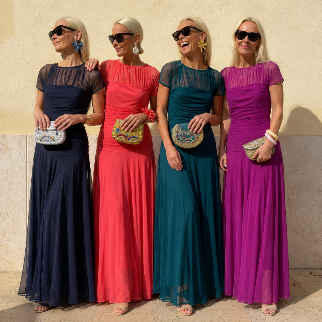 LAUREN™ | Robe Élégante en Mousseline