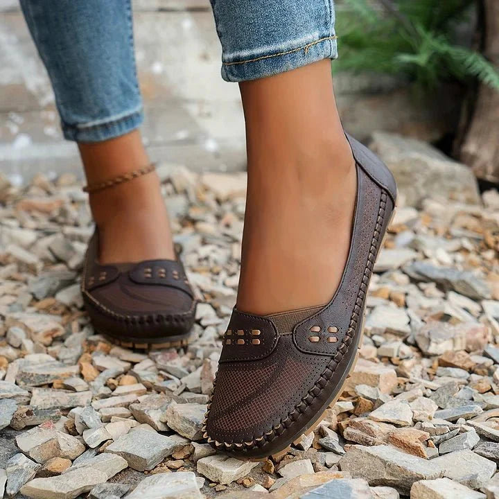 Renée | Loafer Ajouré Semelle Mémoire de Forme